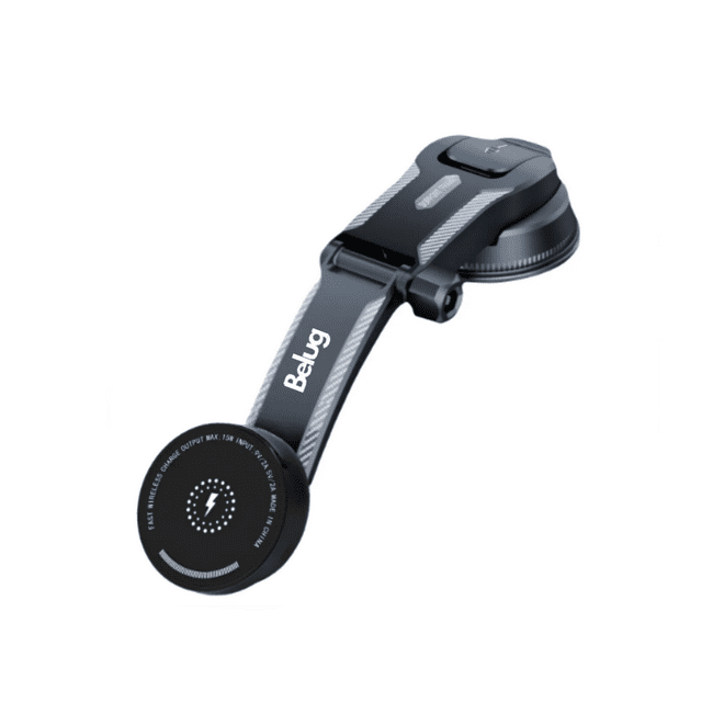 Cargador De Coche Inalámbrico Base Soporte De Teléfono 3en1 Belug Negro