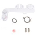 thumbnail image 1 of Baño Bidet Bidet Asiento de Inodoro Ajuste No-eléctrico Frío Frío Femenino Ajustable Temperatura / Presión Nalgas Tapa de Inodoro Inteli blanco Baoblaze Anexo de inodoro bidé, 1 of 8