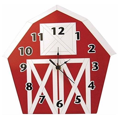 Trend Lab Baby Barnyard Barn Shaped Wall Clock