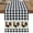 Black, variant on nqOlkjepod Black White Plaid Rooster Table Runner 48 Inches Long Farmhouse Dress Scarves, Vintage Farmhouse Checkered Dining Tablerunner for Coffee Table/Kitchen Island/Party Décor, 13" x 48"
