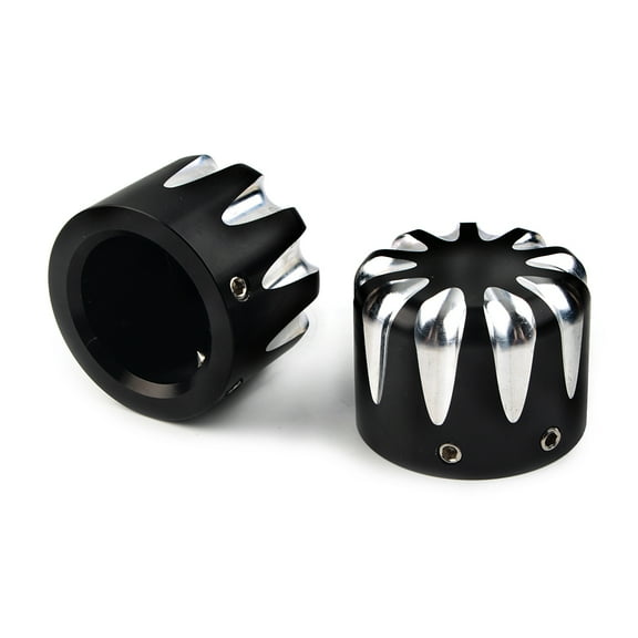 NS Motorcycle Black Front Axle Cap Nut Cover for Harley Electra Glide Sportster