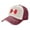Dark Red, variant on Peru Flag Baseball Cap Distressed Adjustable Vintage Cotton Denim Hat for Women Men