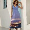 thumbnail image 7 of Bay Bridge Glow - San Francisco Sleeveless Dress women dresses women formal occasion dresses, 7 of 7