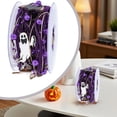 thumbnail image 3 of 1x Halloween Pearl Ribbon Roll Bat Pumpkin Design for Wreath DIY Craft Gift Wrapping Decor Multicolor, 3 of 5