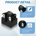 thumbnail image 3 of 3pcs PTC Refrigerator Starter Relay, 4.7 Ohm 4 Pin Fridge Compressor Start Relay, 3 of 6