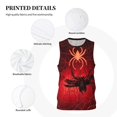thumbnail image 3 of Pofeuu Black Spider Web With Spiders Print Basketball Jersey, Shirts for Men Youth Basketball Jersey Crew Neck-3X-Large, 3 of 6
