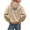 Beige, variant on Womens Angel Wings Hoodies,Long Sleeve Drop Shoulder Oversized Sequin Sweatshirts with Rhinestone Muti Pockets 2XL Coffee