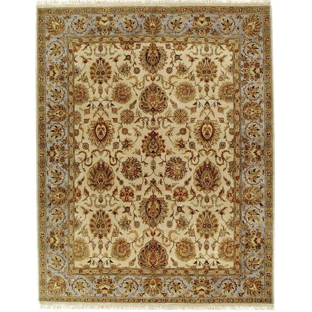 Due Process Stable Trading Kendra Sultanabad Ivory & Light Blue Area Rug, 4 x 6 ft.