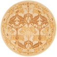 thumbnail image 1 of Safavieh Antiquities Collection AT841B Handmade Traditional Oriental Beige and Gold Wool Round Area Rug (6' Round), 1 of 4