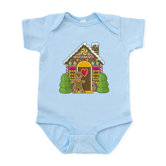 CafePress - Gingerbread House Infant Bodysuit - Baby Light Bodysuit, Size Newborn - 24 Months