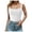 White, variant on Women Square Neck Sleeveless Double Layer Tight Tank Top for Women Girls Top Women Seamless Top Layering Women String Top Crop Camisole Olive Bodysuit for Women Summer Women Exercise Tops