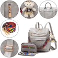 thumbnail image 4 of Set de 2 mochilas Soperwillton de piel sintética para mujer, 4 of 6