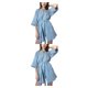 thumbnail image 3 of Albornoz de Gasa de Capas Minnieouse para Mujer Ropa de Dormir con Cordones Algodón, 3 of 6