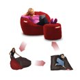 thumbnail image 2 of Puff Cama Individual 2 en 1 con Taburete Baggy Rojo 100 x 180 cm, 2 of 3