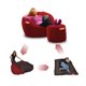 thumbnail image 2 of Puff Cama Individual 2 en 1 con Taburete Baggy Rojo 100 x 180 cm, 2 of 3