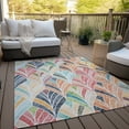 thumbnail image 6 of Addison Rugs Chantille Indoor/Outdoor Transitional Geometric Orange Washable Rectangle Rug, 5' x 7'6", 6 of 6