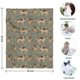 thumbnail image 4 of German Shepherd Dog and Footprint Blanket,Comfortable Soft Flannel Throw Blanket,All Season,Warm Lightweight Blankets for Sofa Bed Couch Living Room Chair,30"x40", 4 of 4
