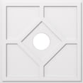thumbnail image 1 of Ekena Millwork CMP34EY-07000 34 in. OD x 7 in. ID Square Embry Architectural Grade PVC Contemporary Ceiling Medallion, 1 of 1