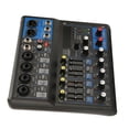 thumbnail image 1 of Mezclador de Audio de Estudio Portátil, Mezclador Estéreo DJ de 8 Canales Con 99 Efectos, Mezclador de Sonido mp3 para PC Para Bares, Clubes, Escenario, Guitarra, Bajo, Bajo,, 1 of 7