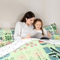 thumbnail image 5 of jejeloiu Ancient Botanical 7 Pieces Full Size Bedding Sets For Girls,Modern Print Full Size Bed in a Bag,Mint Multi Color,Reversible, 5 of 7