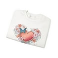 thumbnail image 3 of Floral Heart Sweatshirt, Floral Love Sweatshirt, Valentine's Day Sweatshirt, Heart Floral Sweatshirt, 3 of 55