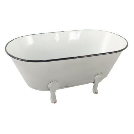 Foreside Home and Garden Enamel Bathtub