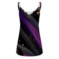 thumbnail image 3 of Gibobby Camisetas Mujer Baratas Manga Corta Camiseta suelta informal con cuello en V para mujer, blusa manga corta con estampado(Morado,CH), 3 of 5