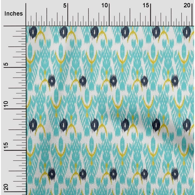 oneOone Cotton Silk Fabric Tree Style Ikat Decor Fabric Printed BTY 42 Inch Wide