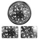 thumbnail image 2 of 30 piezas 23 mm elegante hebilla de metal botón ahuecado herramientas de artesanía botón de chaqueta abajo botones de costura DIY para uso de decoración (negro), 2 of 5