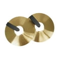 thumbnail image 4 of bedienty Crash Cymbals Playing Hand Cymbals Practical Heavy Traditional Alloy Cymbal 250mm Golden 250mm, 4 of 6