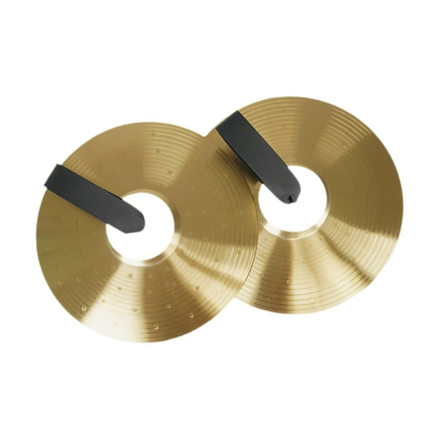 relayinert Crash Cymbals Playing Hand Cymbals Practical Traditional Cymbal Heavy 250mm Alloy Golden 250mm