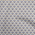 thumbnail image 1 of oneOone Polyester Spandex Dark Blue Fabric Asian Block Print Tile Craft Projects Decor Fabric Printed By The Yard 56 Inch Wide, 1 of 4