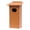 Cedar, variant on Amish-Made Post-Mount Wood Duck House, Eco-Friendly Poly-Wood Milwaukee Brown/Weathered Wood