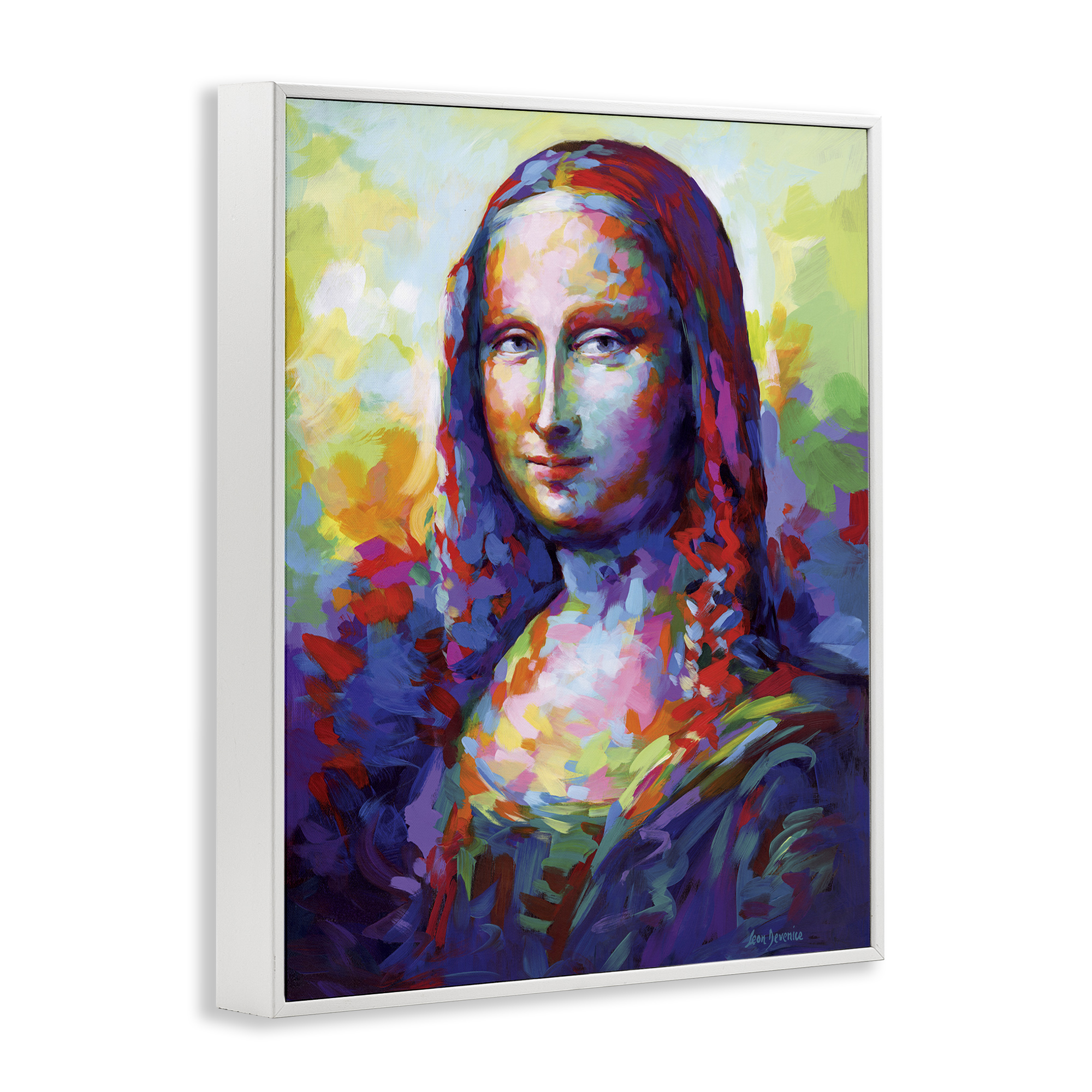 Stupell Industries Abstract Classic Painting Novelty Painting White Framed Art Print Wall Art, 16 x 20
