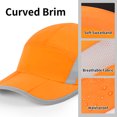 thumbnail image 2 of TOPTIE Foldable Baseball Cap, Breathable Nylon Running Hat, Adjustable Lightweight Marathon Hat Sun Hat for Outdoor Sports, 2 of 8