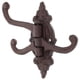 thumbnail image 1 of Gancho de hierro fundido Vintage Tres ganchos giratorios de la pared de los brazos giratorios, 1 of 5