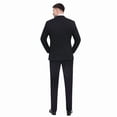 thumbnail image 3 of P&L Men's Slim Fit Suit 2 Piece Business Wedding Prom Tux Blazer & Pants, 3 of 5