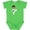 Apple Green, variant on African American Boy, Karate Pose, Black Belt Boys Baby Bodysuit
