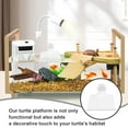 thumbnail image 3 of UPOUART White Turtle Resting Platform Plastic Floating Suction Cup Aquarium Ramp, 3 of 8
