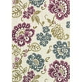 thumbnail image 1 of Couristan 40787439053076T 5 ft. 3 in. x 7 ft. 6 in. Dolce Tivoli Power Loomed Rectangle Area Rug - Ivory & Multicolor, 1 of 1