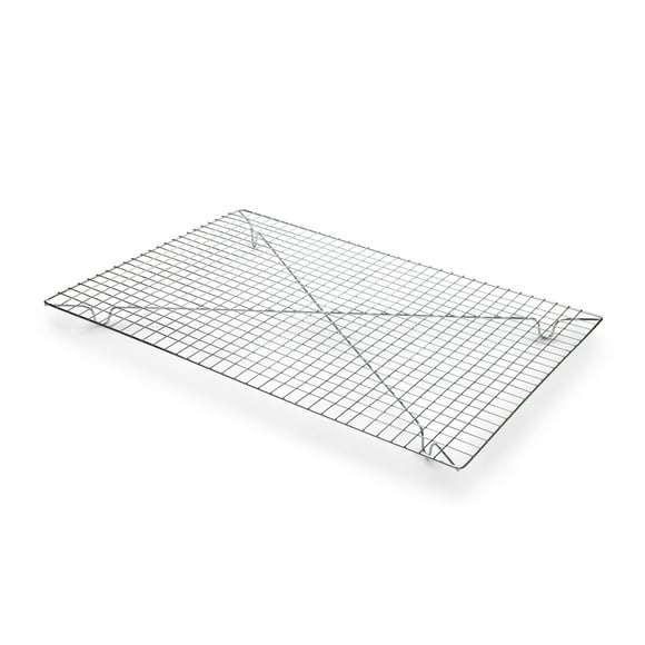 Fox Run Rectangular Cooling Rack Iron/Chrome 18-Inch x 12.5-Inch Metallic