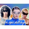 thumbnail image 3 of Gafas de sol futuristas, moda Alien Y2K envolvente para mujeres y hombres, 3 of 5