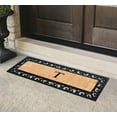 thumbnail image 4 of A1HC First Impression Exclusive Hand Crafted Myla Monogrammed Entry Doormat, Rubber Coir Mat Large Double Door Size - 18" x 48", 4 of 8