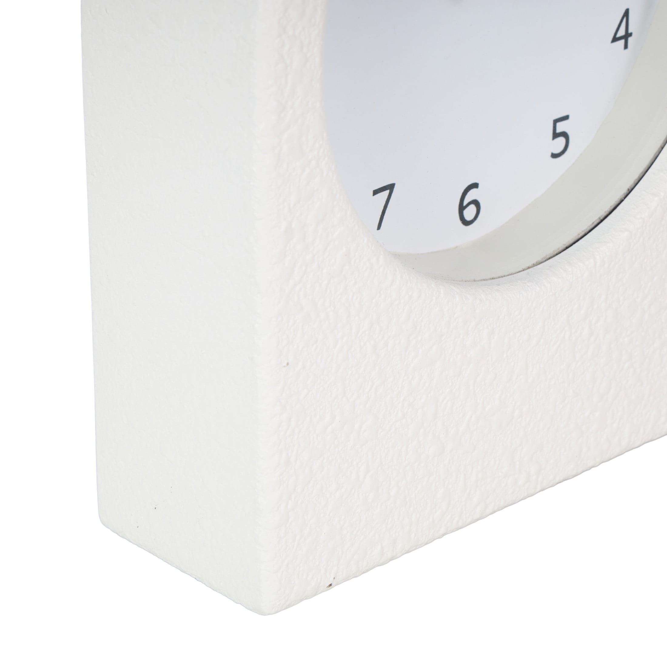 DecMode 9" Multi Colored Wood Textured Clock with Gold Accents, Set of 2