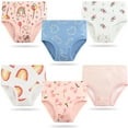 thumbnail image 1 of mijaja Little Girls' Cotton Brief Breathable Toddler Panties Kids Assorted Underwears 6 Pack 2-7 Years, 1 of 9