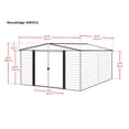 thumbnail image 4 of Woodridge 10 X 12 Ft. Steel Storage Shed Woodgrain, 4 of 9