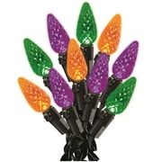 Celebrations 31326-71 LED C6 Lighted Halloween Lights, 50 Count, Assorted Colors