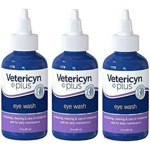 (3 Pack) Plus All Animal Eye Wash, 3 Ounces Per Pack