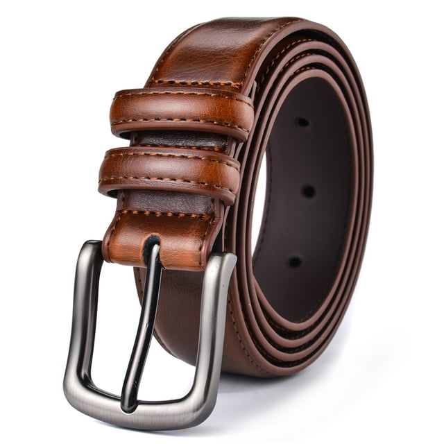 Mens Belt, Xhtang Genuine Leather Dress Belt Classic Casual 1 1/4