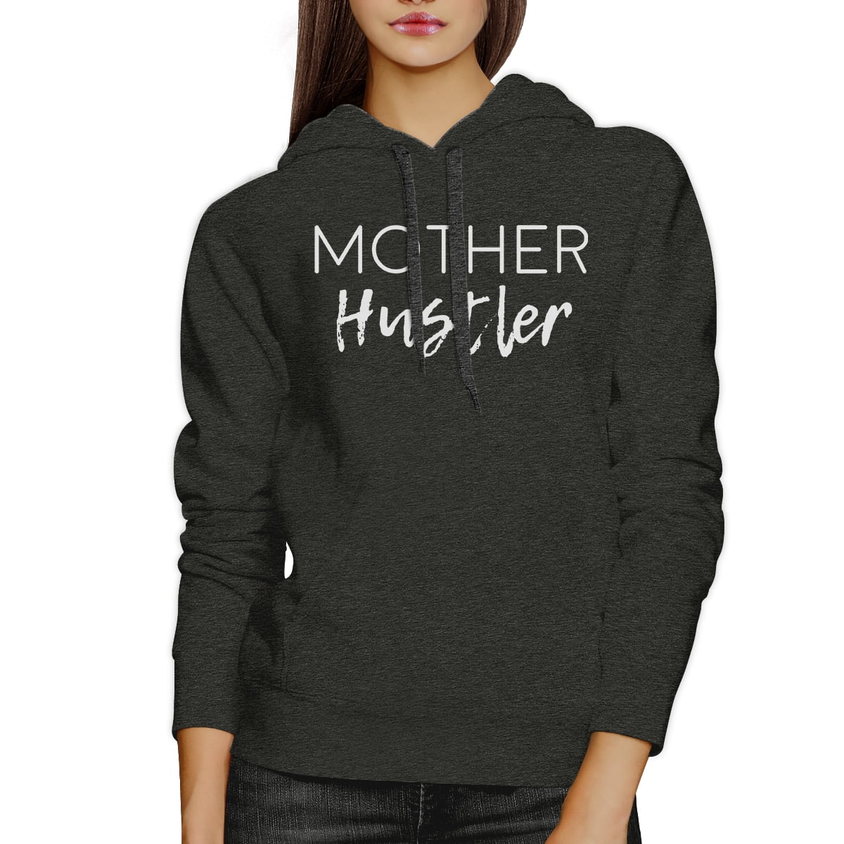 Mother Hustler Charcoal Grey Unisex Hoodie for Mothers